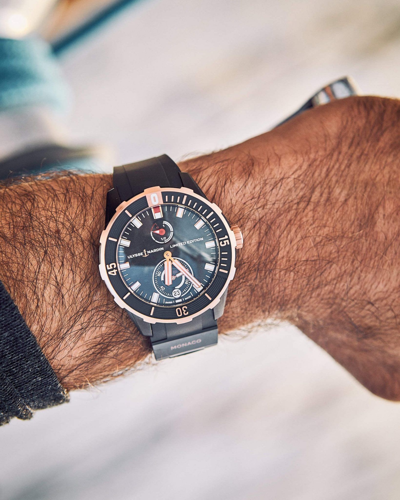 Ulysse Nardin DIVER CHRONOMETER Debajo del Reloj