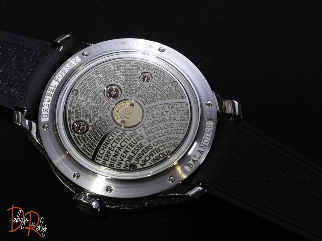 Greubel Forsey Balancier Contemporain back