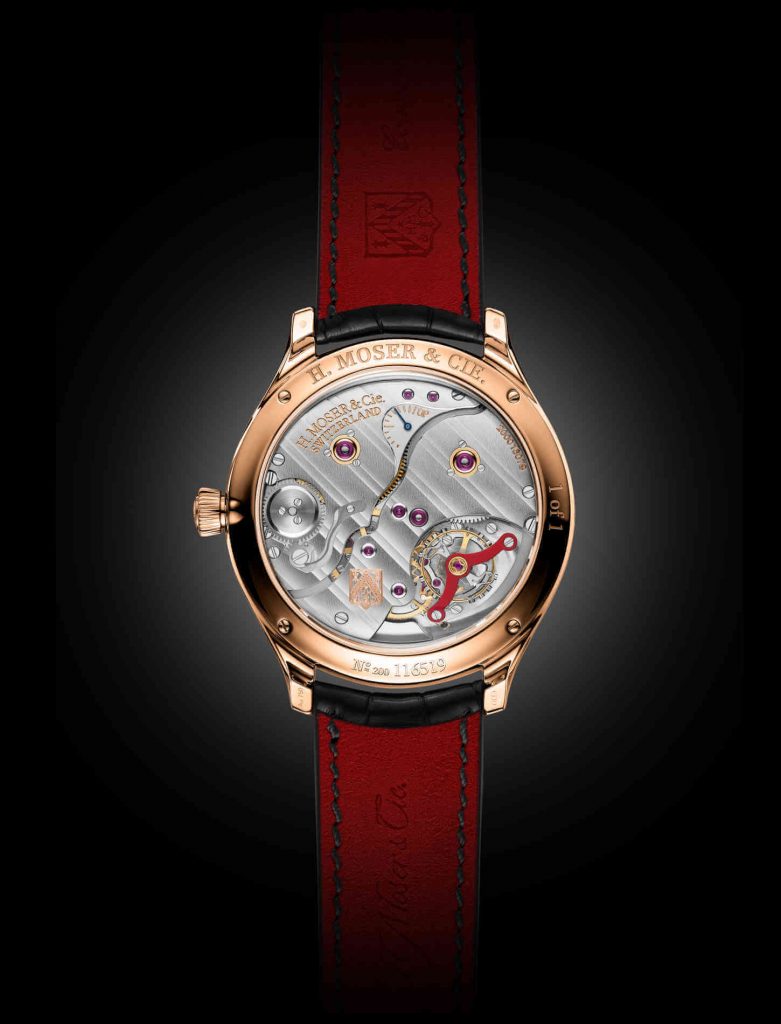 Endeavour Perpetual Moon Concept Only Watch debajo del reloj trasera