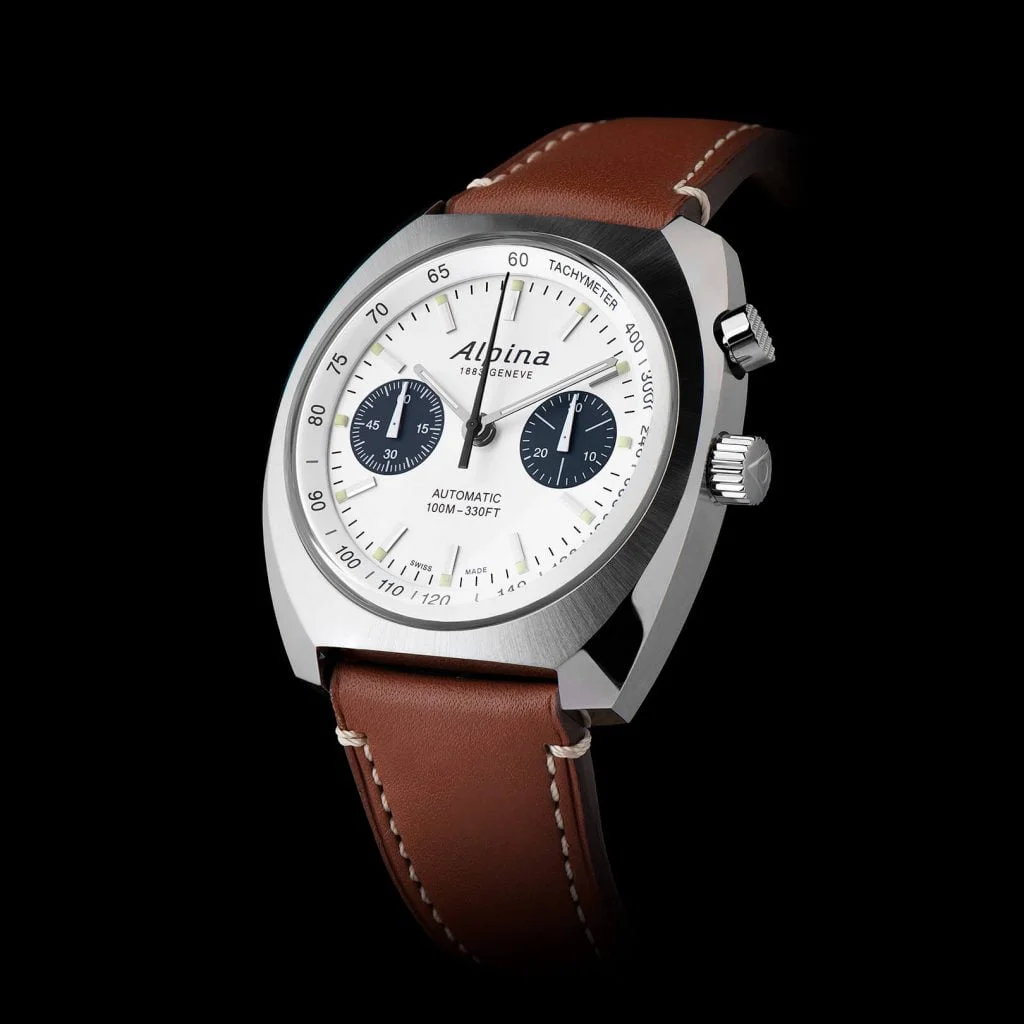 Startimer Pilot Heritage Chronograph de Alpina Debajo del Reloj