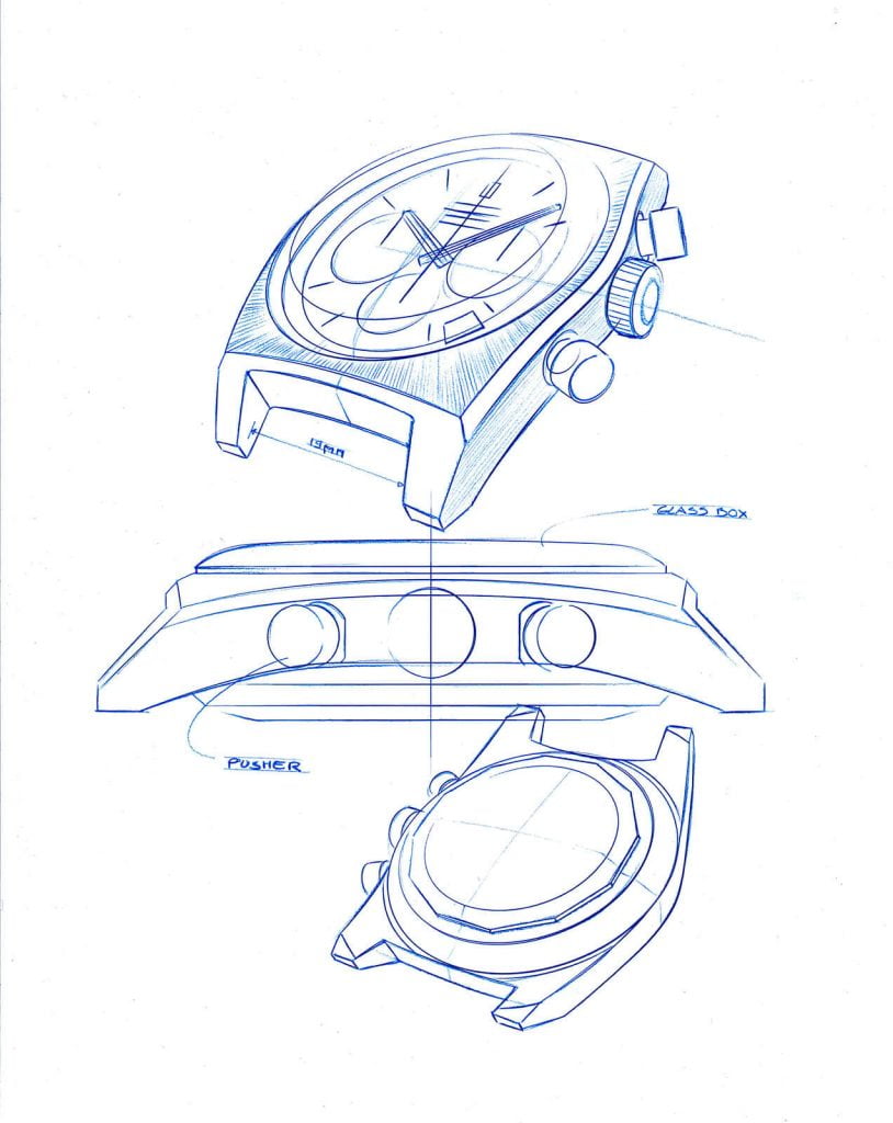 El Primero A384 Revival Zenith dibujo