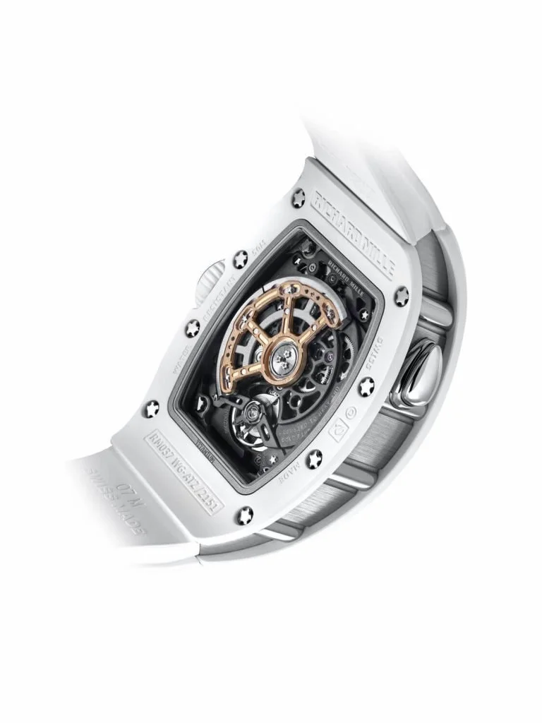 Richard Mille RM 037 en Cer mica Blanca Debajo del Reloj